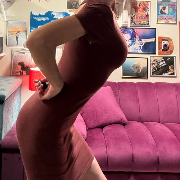 Forever 21 Rust Cranberry Mini Dress - Picture 6 of 8